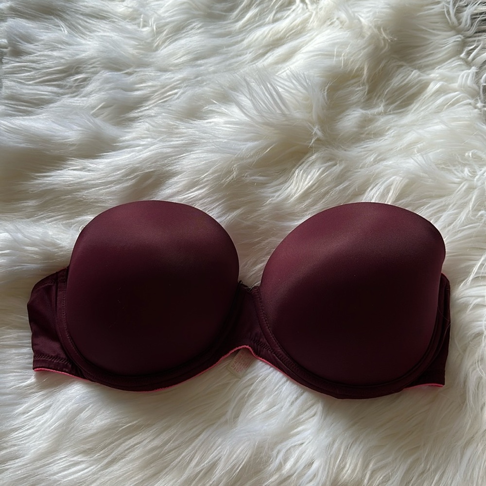 PINK - Push up strapless bra